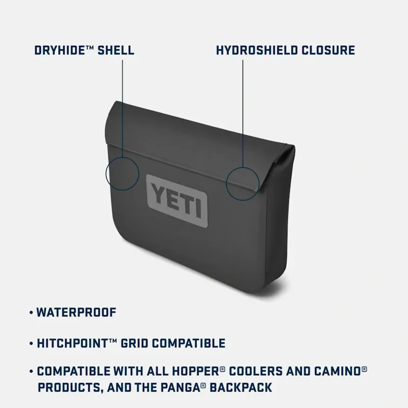 Yeti Sidekick Dry 3L Waterproof Gear Case in Olive/King Crab Orange-3