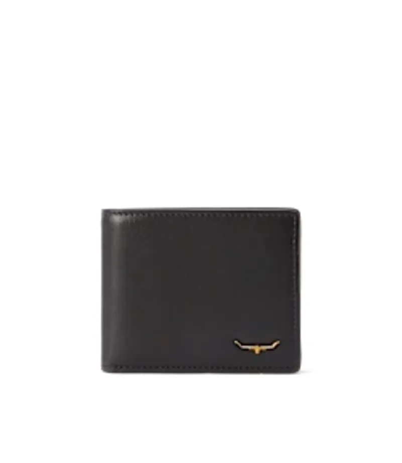 RM Williams Bifold Wallet with Pocket in Black