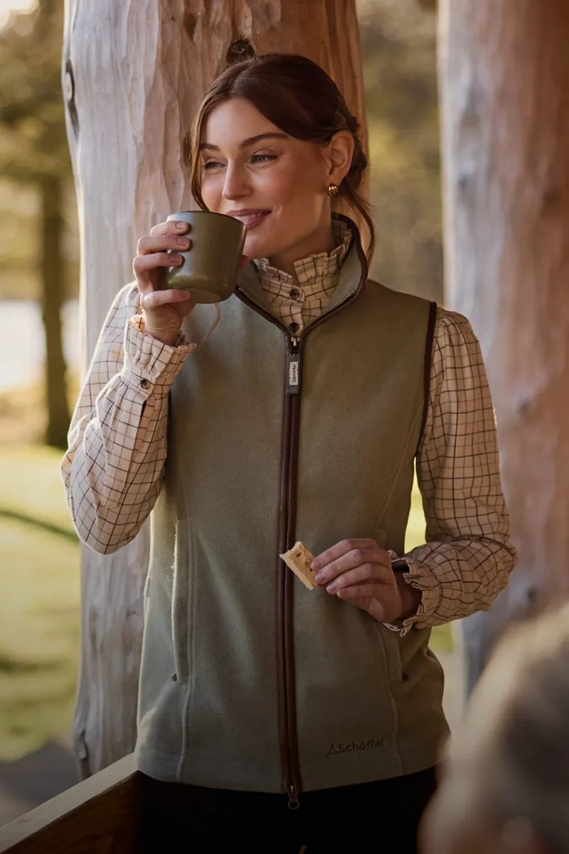 Schoffel Country Lyndon II Fleece Gilet in Sage Green-6