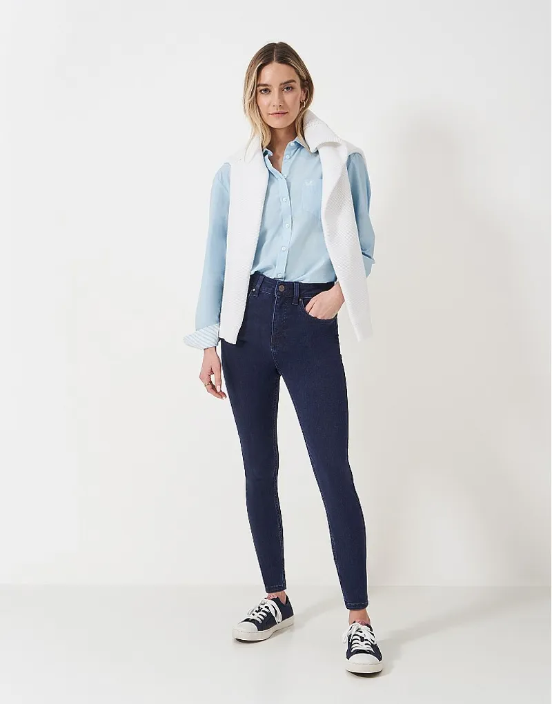 Crew Clothing Superstretch 5 Pocket Jean in Indigo-1
