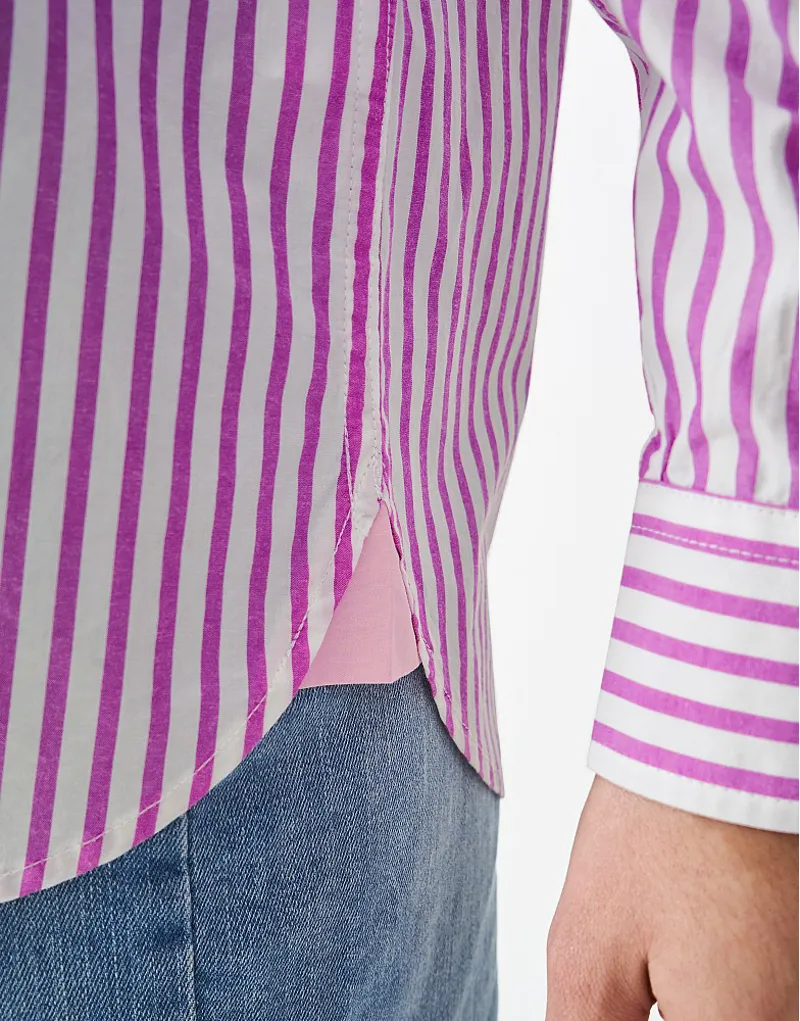 Crew Poplin Shirt Pink Stripe-4