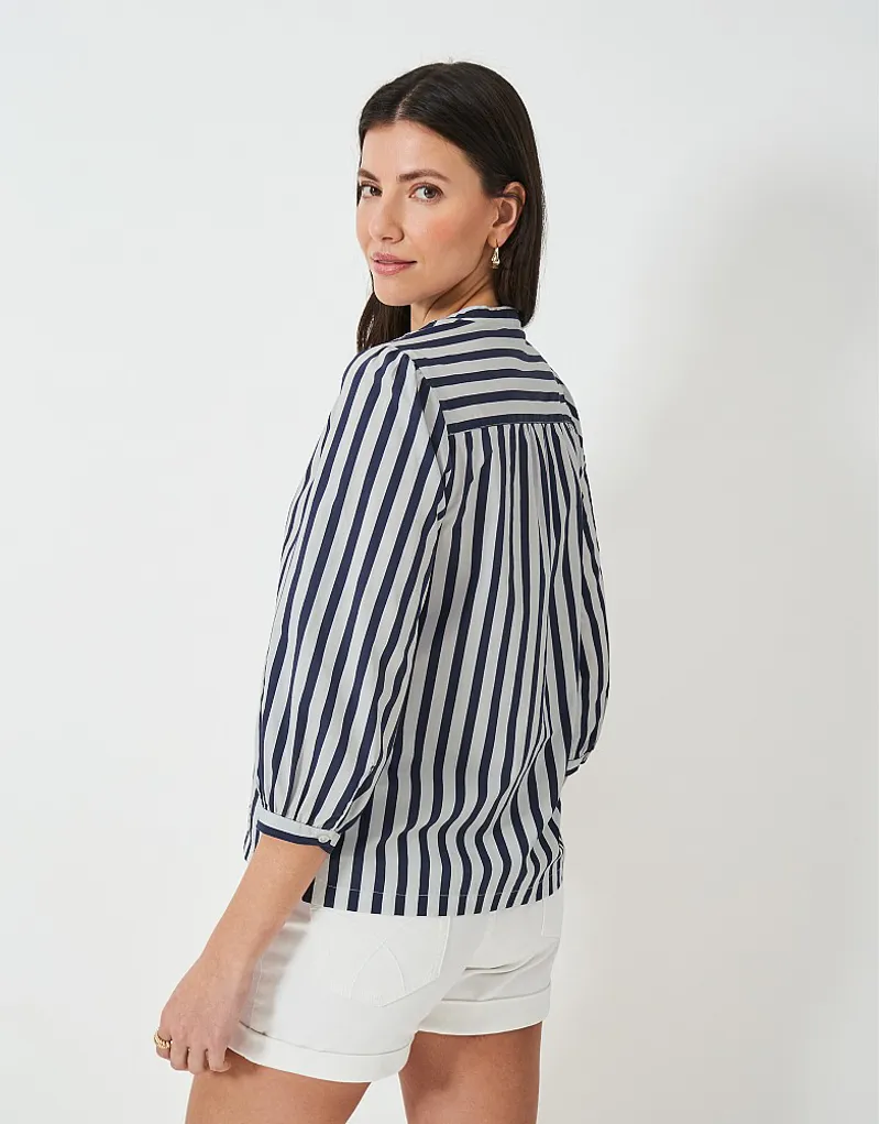 Crew Freya Blouse Navy White-2