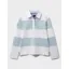 Crew Long Sleeve Stripe Rugby Cool Blue White