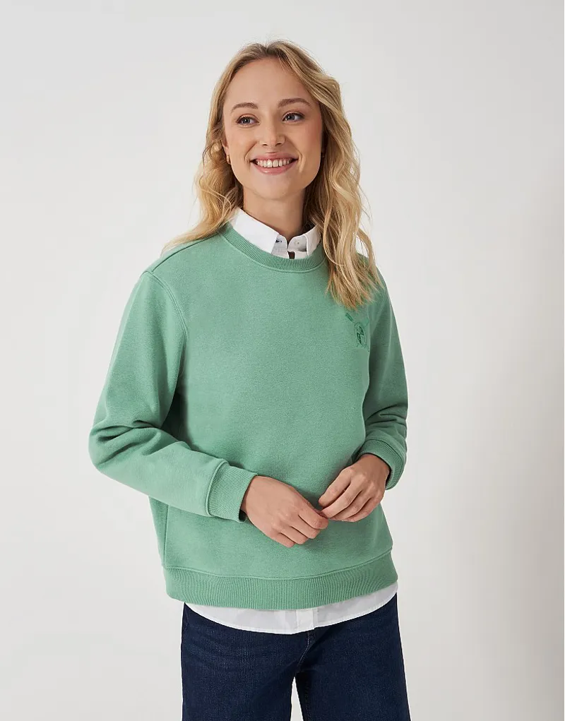Crew Supersoft Crew Neck Sweatshirt Green-1