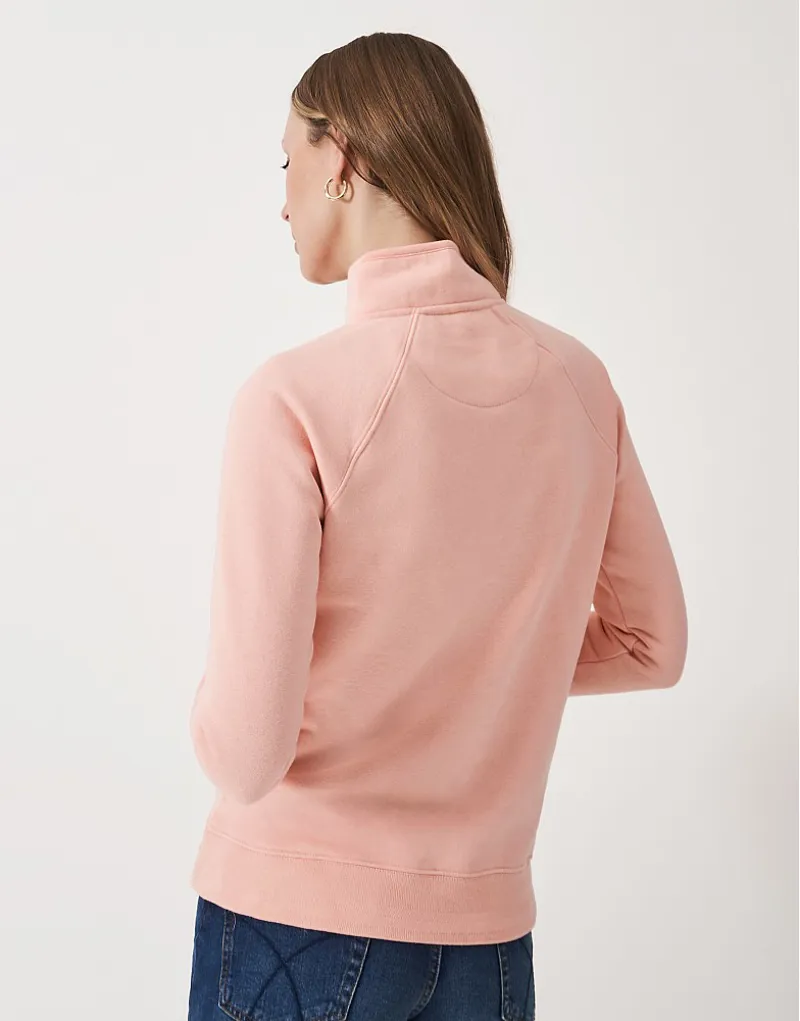 Crew Half Zip Sweatshirt Peach/Pink-3