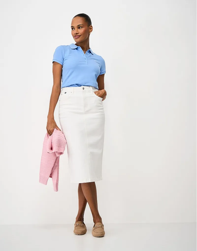 Crew Clothing Classic Cotton Polo in Blue-2