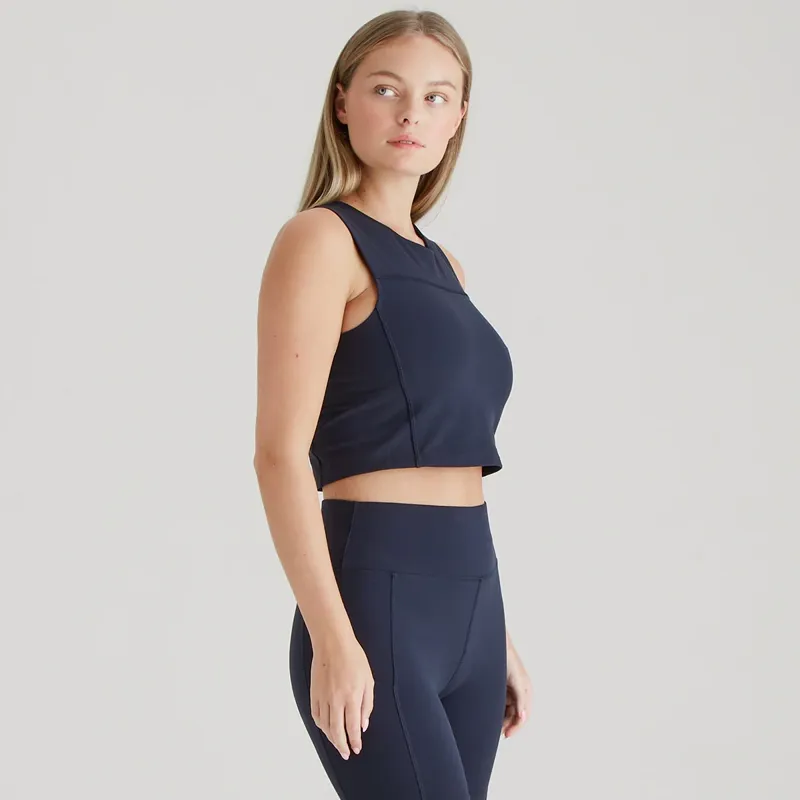 Ridgeline Women's Infinity Crop Top in Navy-3