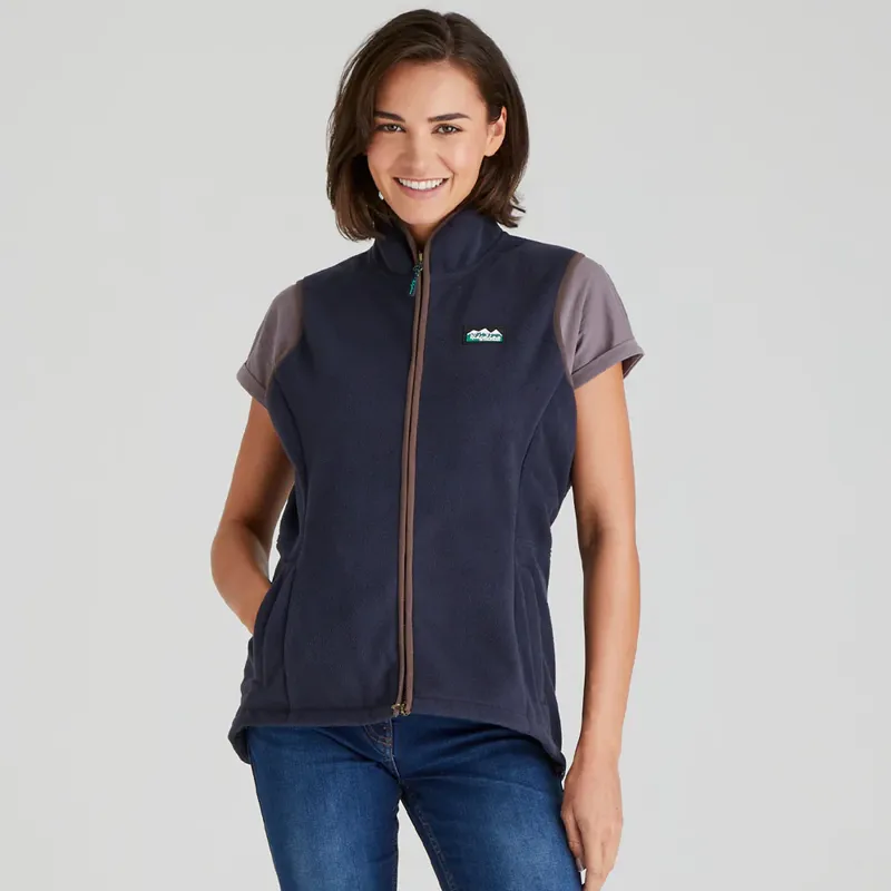 Ridgeline Kodiak Women's Fleece Gilet in Navy-1