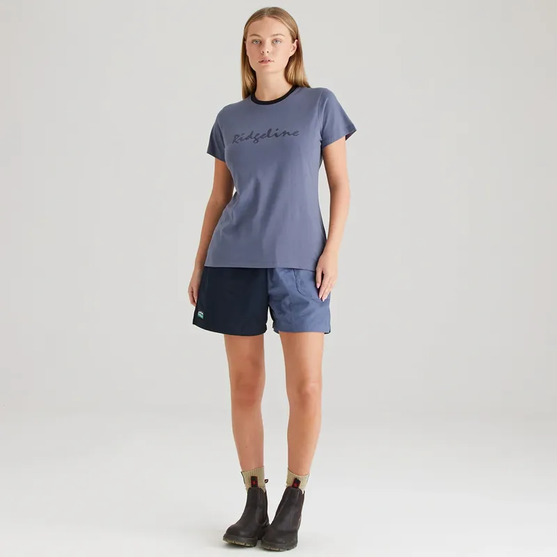 Ridgeline Signature Women's T-Shirt in Storm-1