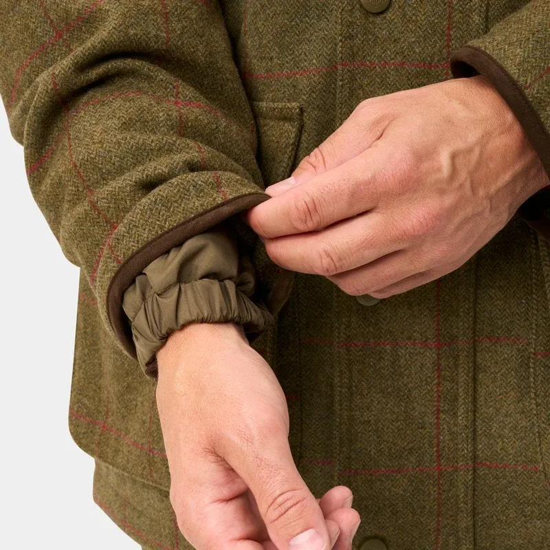 Alan Paine Combrook Men's Tweed Waterproof Shooting Field Coat in Mariner-11