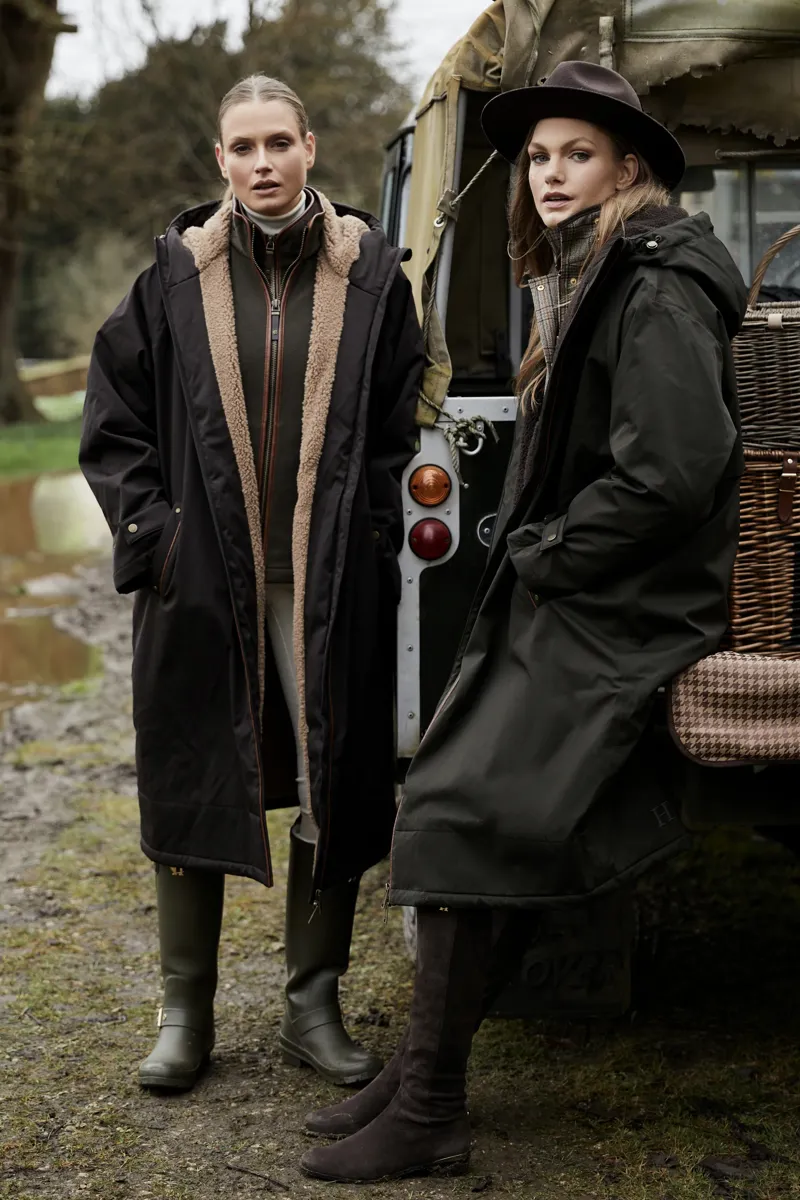 Holland Cooper One-Size Waterproof Coat Khaki-4