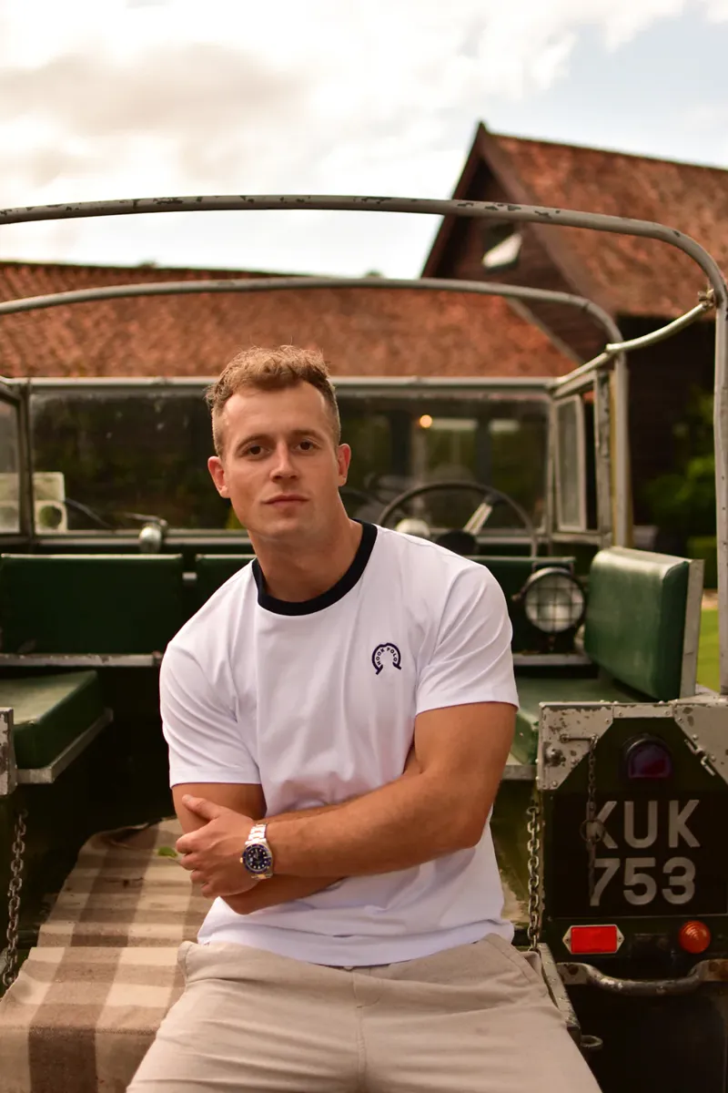 Hook Polo Classic Fit Heritage T-Shirt White-6