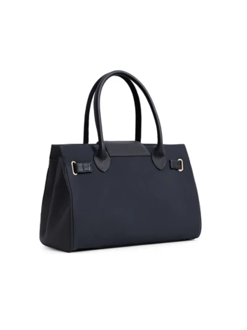 Fairfax and Favor Windsor Leather Suede Handbag Navy-1