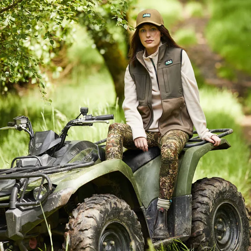 Ridgeline Ladies Hybrid Vest Bark/Light Bark-2