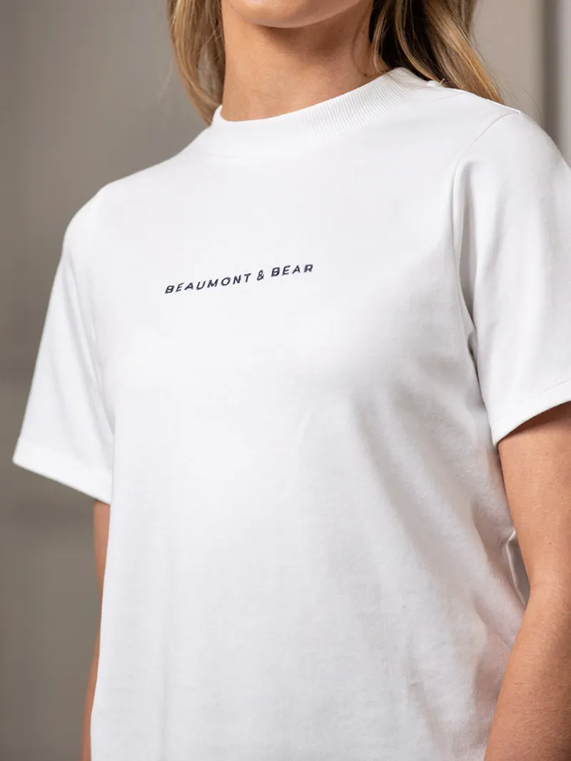 Beaumont and Bear Sidbury Women's T-Shirt in White-2