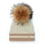 Holland Cooper Zoe Bobble Hat Cream Stripe