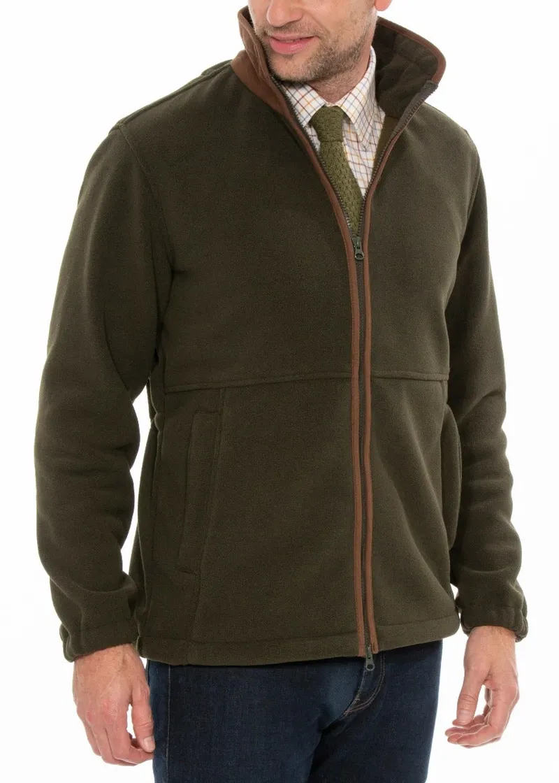 Alan Paine Aylsham Men's Fleece Jacket in Green