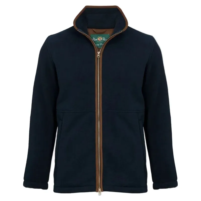 Alan Paine Aylsham Windblock Fleece Jacket Men's in Dark Navy