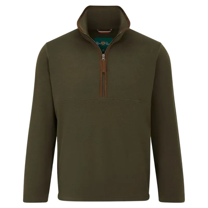 Alan Paine Cleardale Mens Micro Fleece in Olive