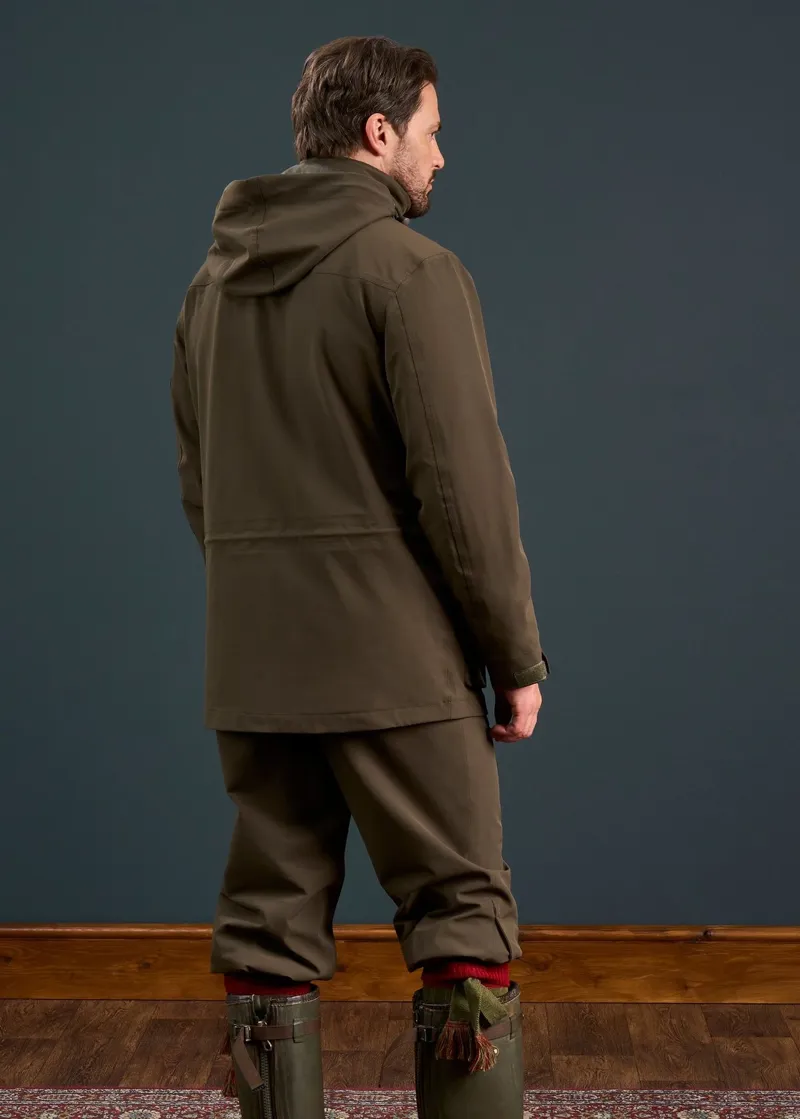 Alan Paine Dunswell Men's Waterproof Field Coat in Olive-3