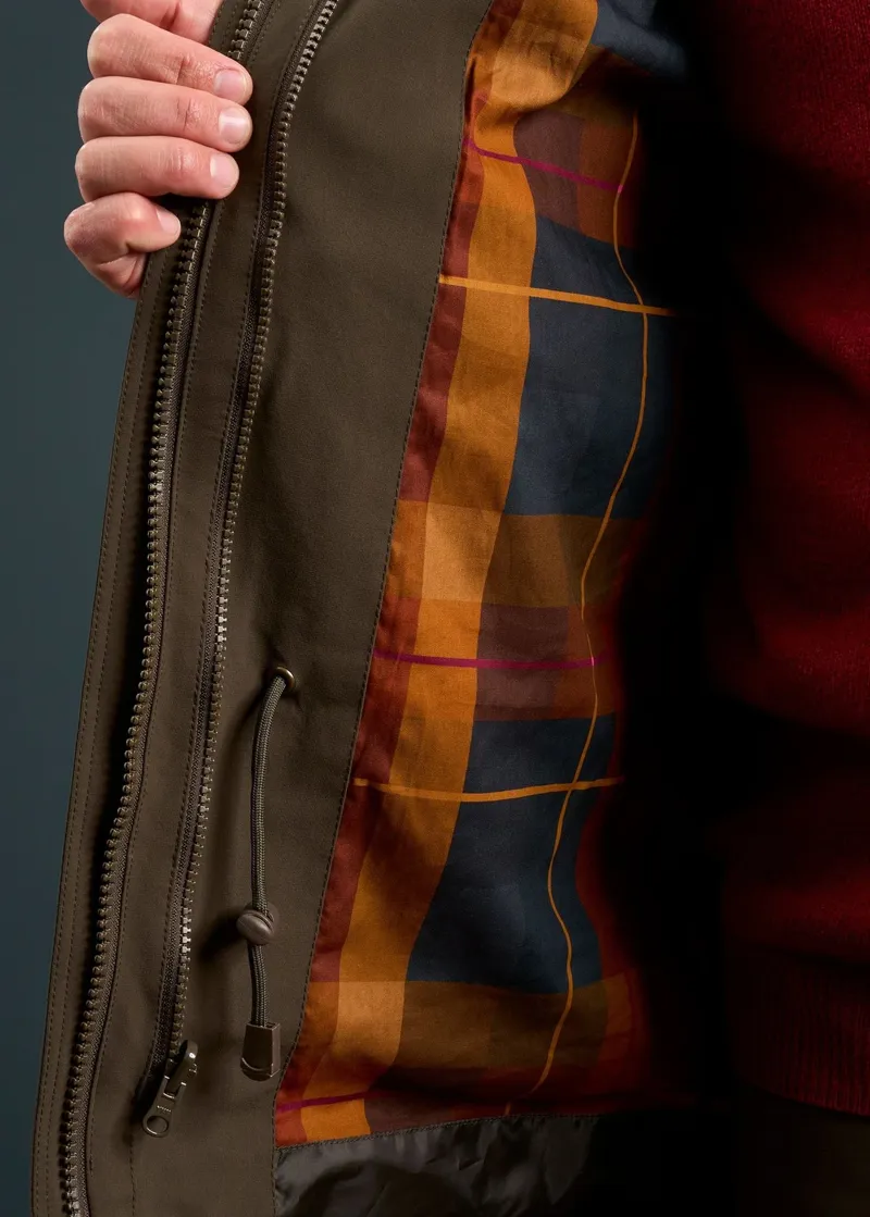 Alan Paine Dunswell Men's Waterproof Field Coat in Olive-7