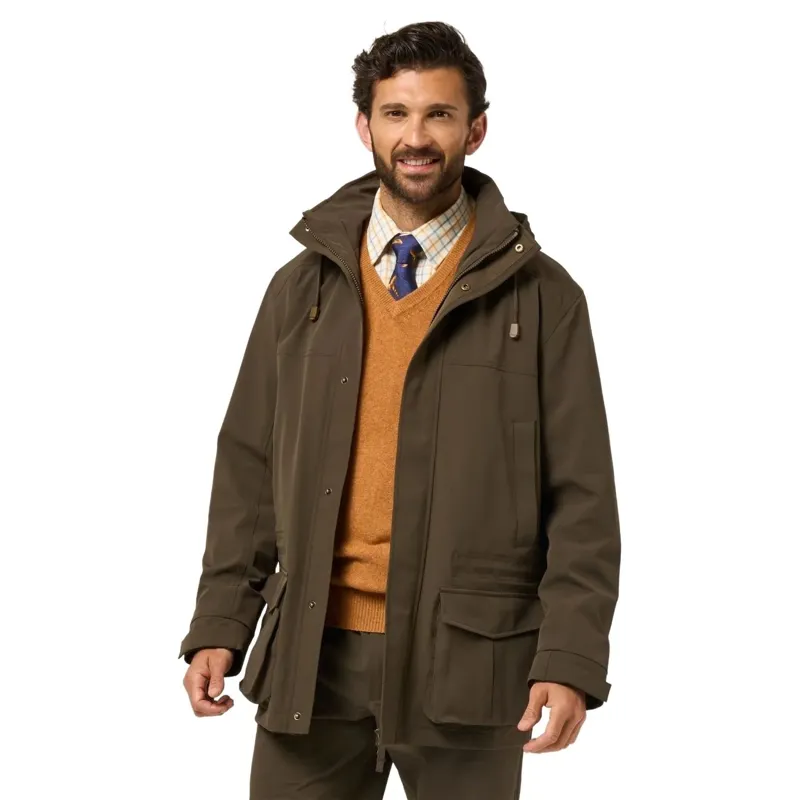 Alan Paine Lockwood Men's Shooting Coat in Olive-2