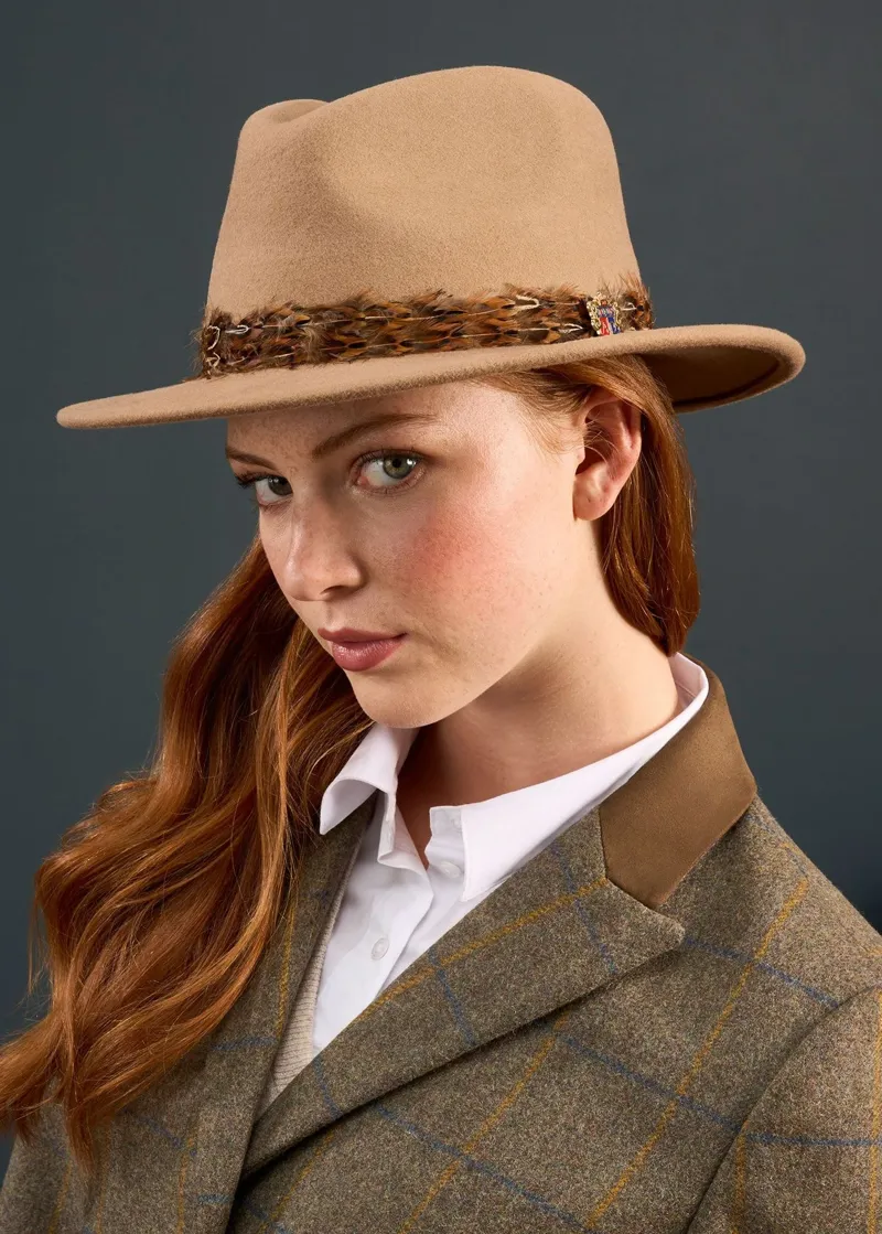 Alan Paine Richmond Ladies Fedora Hat in Mink-3