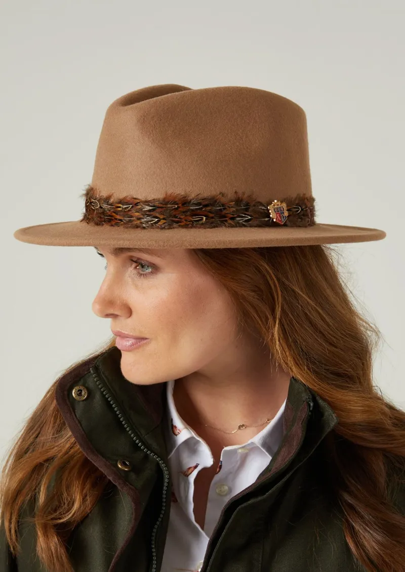 Alan Paine Richmond Ladies Fedora Hat in Mink-4