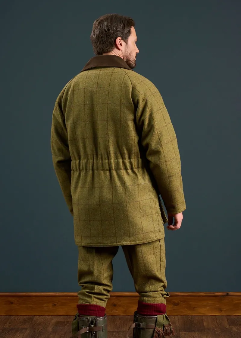Alan Paine Rutland Men's Tweed Waterproof Shooting Coat Lichen-4