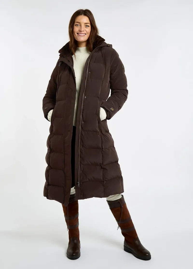 Dubarry Aldborough Ladies Down Coat in Mahogany-6