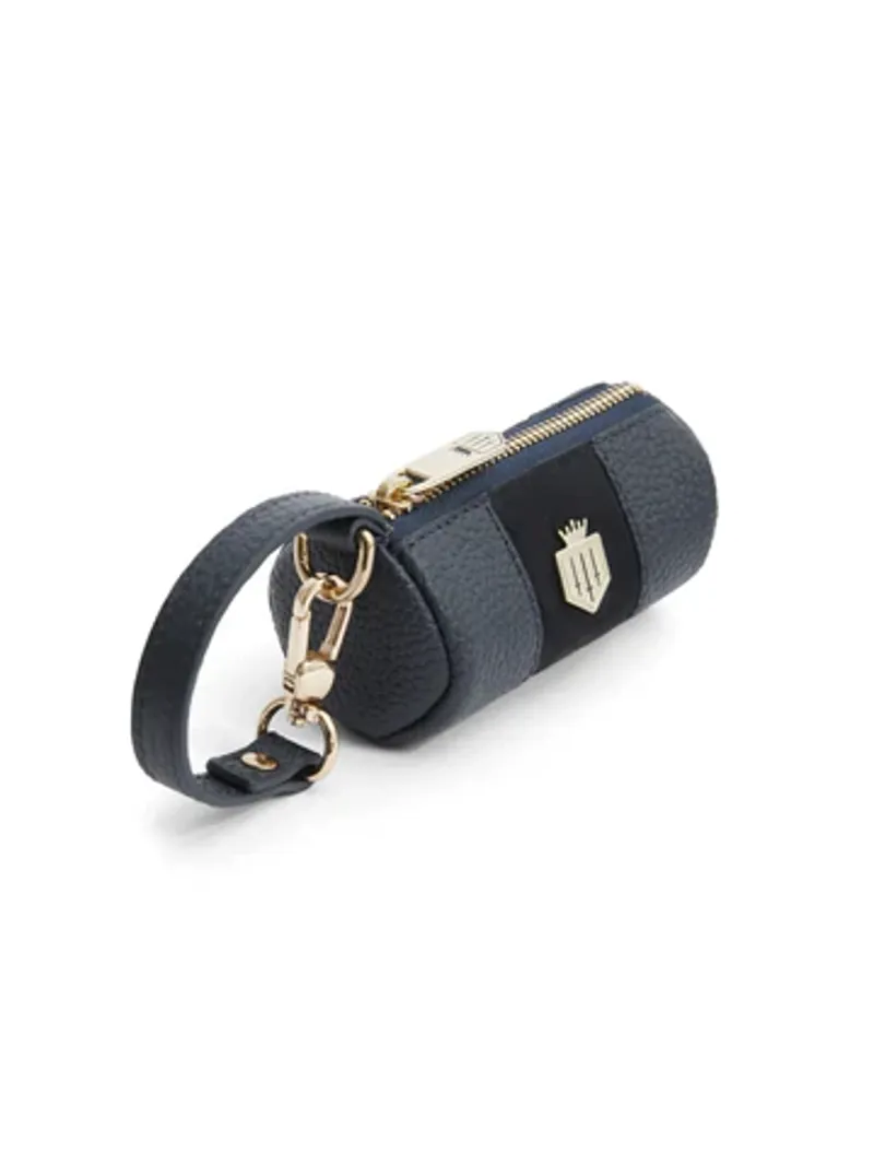 Fairfax and Favor Dog Bags Holder Navy Scotchgrain-2