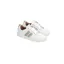 Fairfax and Favor Boston Trainer White Leather with Mint/Stone