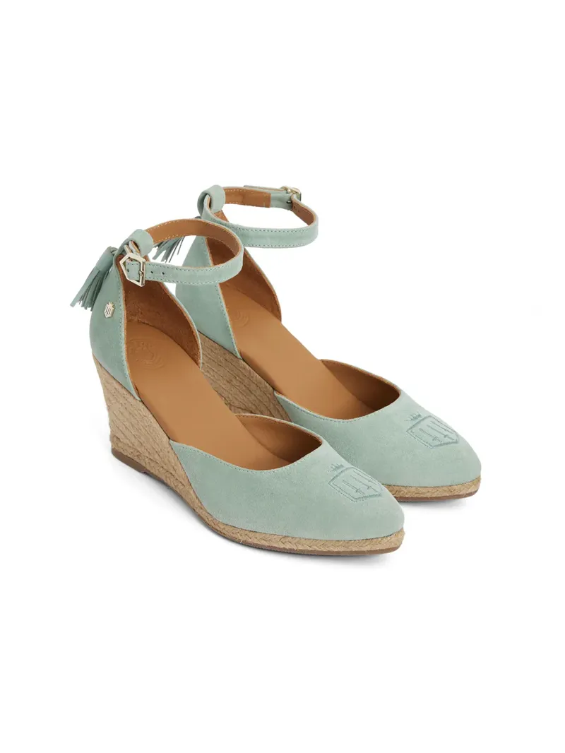 Fairfax and Favor Monaco Wedge Mint Suede