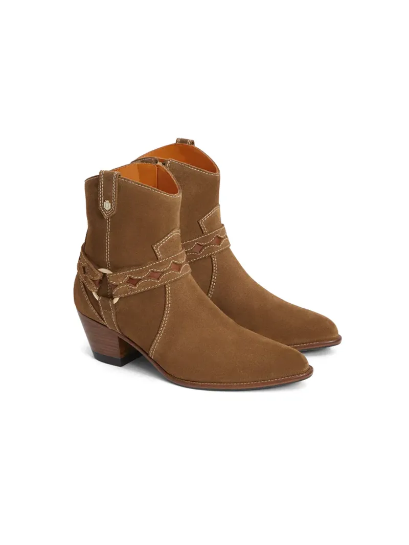Fairfax and Favor Ohio Ankle Boot Tan Suede