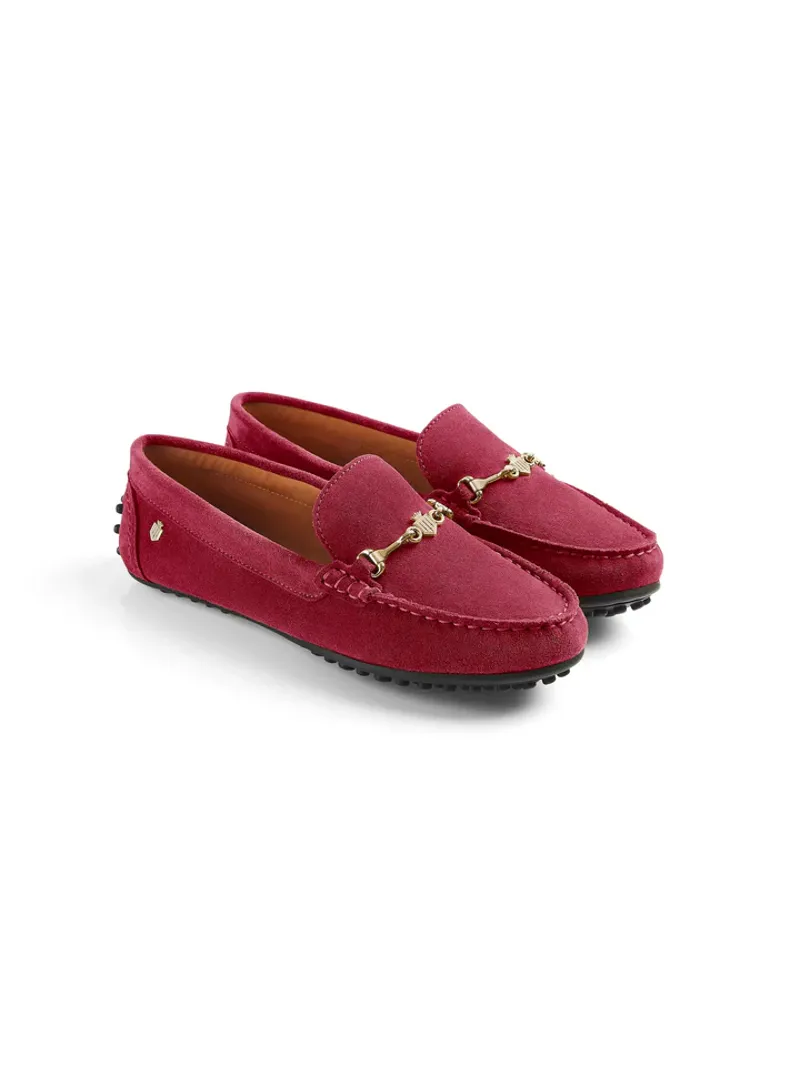 Fairfax and Favor Premium Stockist Exclusive - Ladies Trinity Driver Cherry Suede