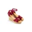Fairfax and Favor Valencia Wedge Cherry Suede