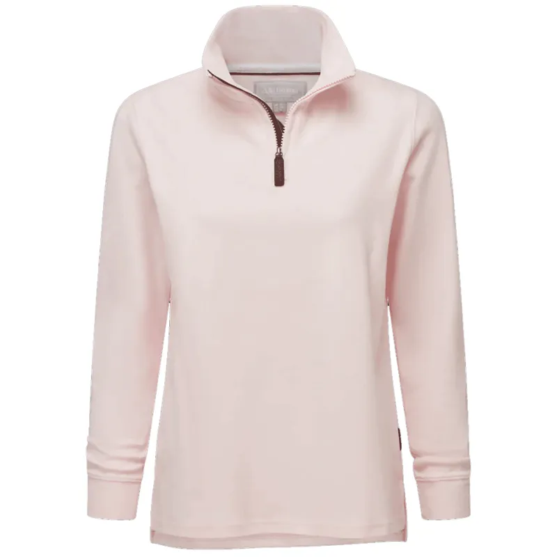 Schoffel Appletree Bay Quarter Zip Jumper Pale Pink