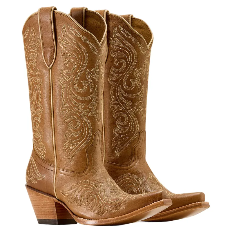 Ariat Amora X Toe Western Boot in Shades of Grain