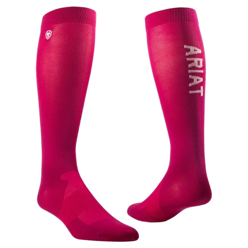 Ariat AriatTEK Essential Performance Sock in Burgundy