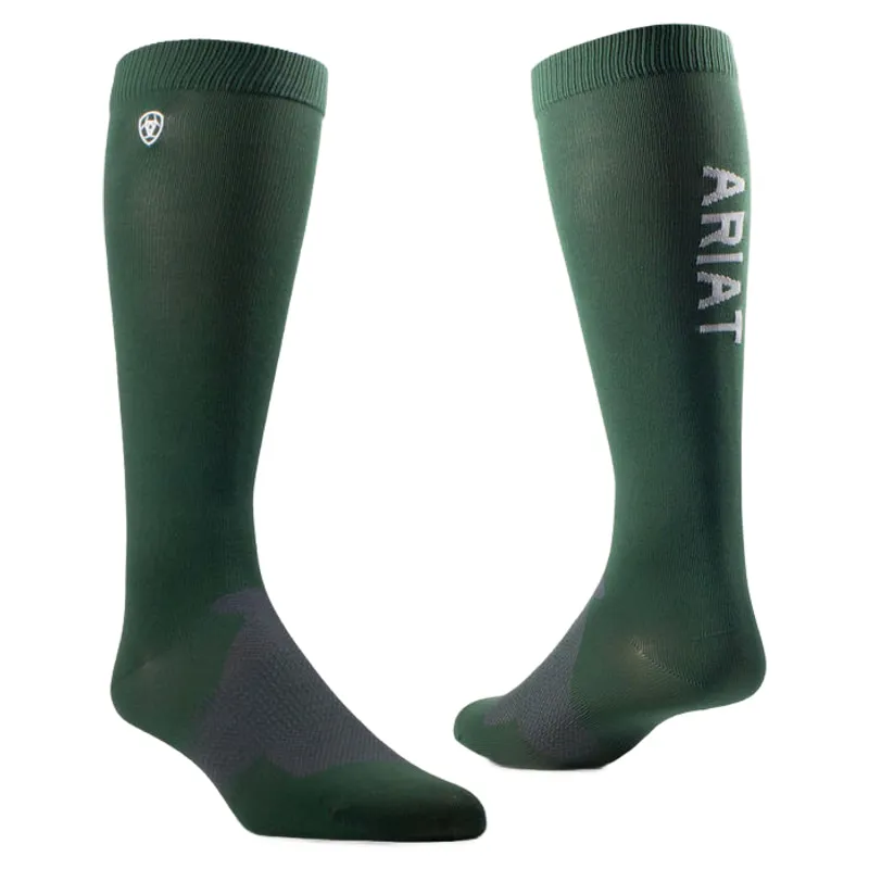 Ariat AriatTEK Essential Performance Sock in Jungle Green