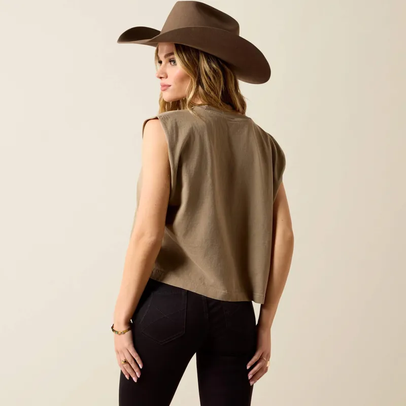 Ariat Bandana Rider T-Shirt in Faded Brown-2
