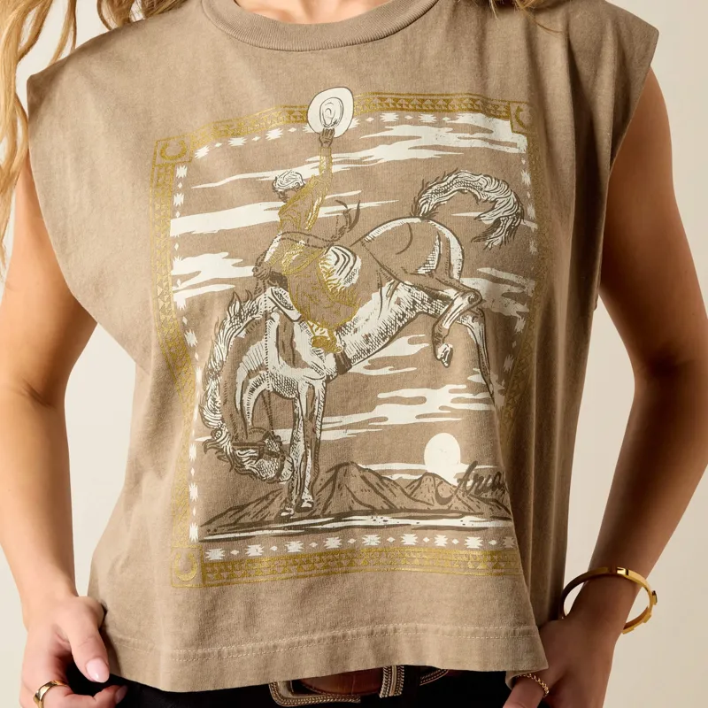 Ariat Bandana Rider T-Shirt in Faded Brown-3