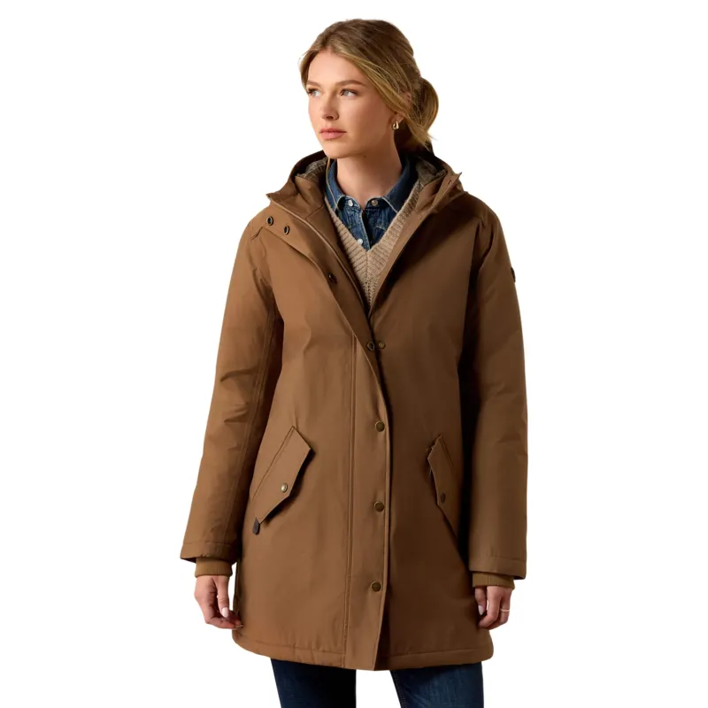 Ariat Barrowmere Waterproof Insulated Parka in Malt