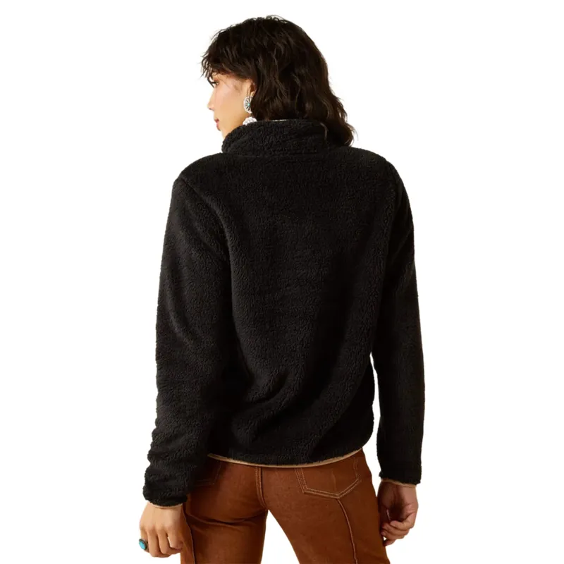 Ariat Berber Snap Front Sweatshirt Black-1