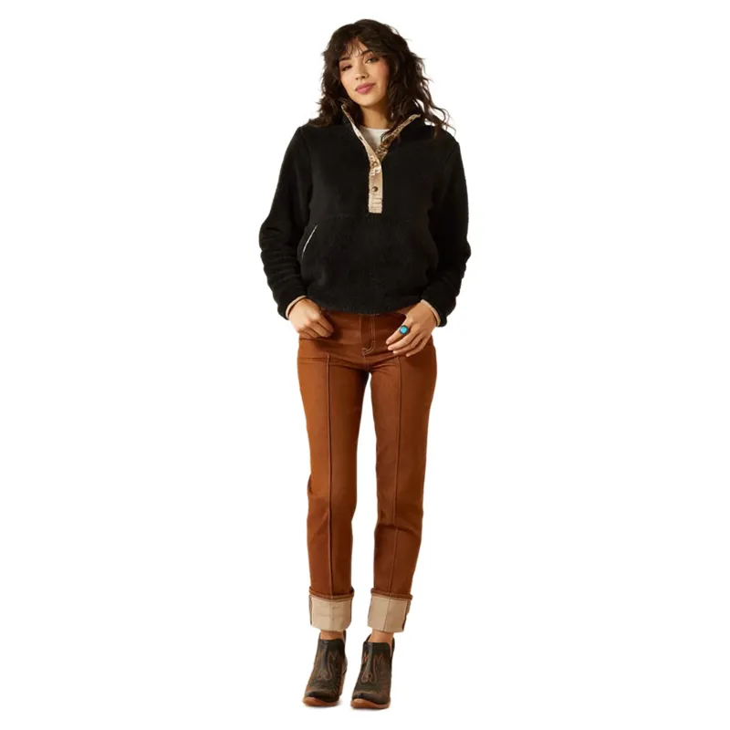 Ariat Berber Snap Front Sweatshirt Black-3