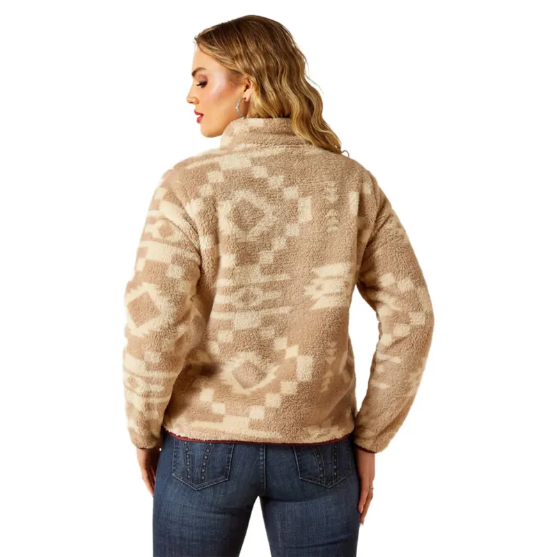 Ariat Berber Snap Front Sweatshirt Lone Ridge Print-2