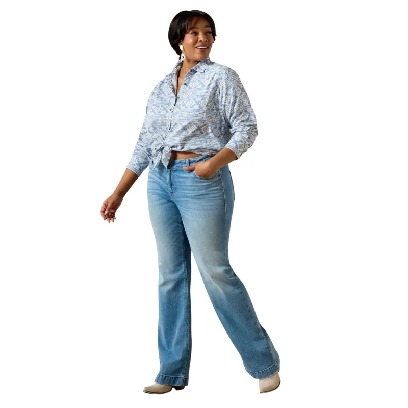 Ariat Billie Jean Shirt Ashleigh Blue Crystal Southwest-6