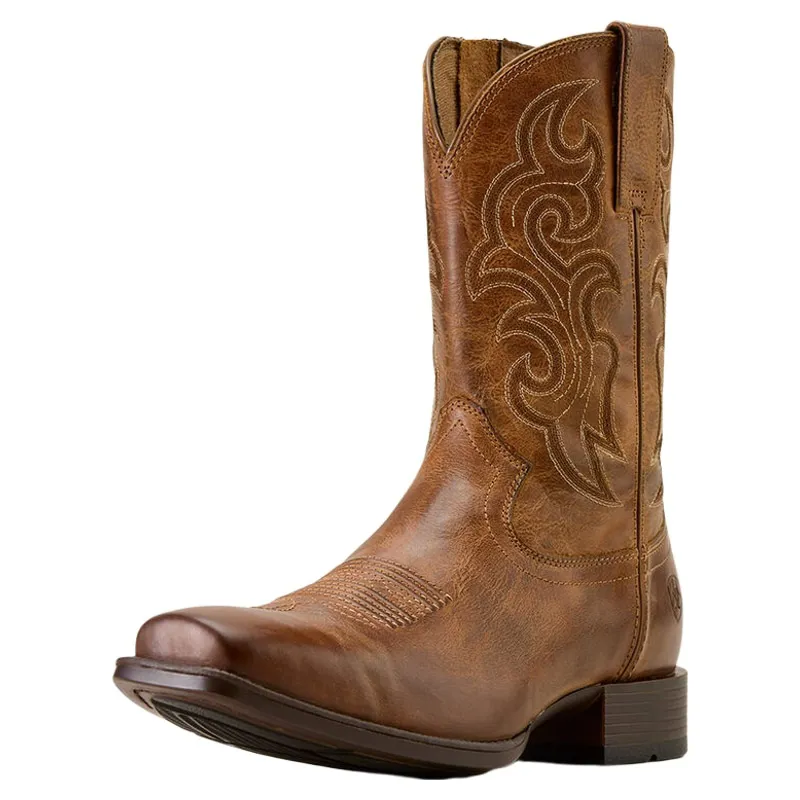 Ariat Bodie Square Toe Western Boot in Honey Tan