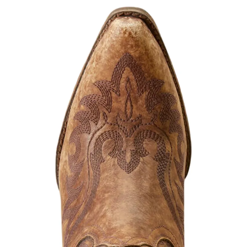 Ariat Chandler X Toe Western Boot Naturally Distressed Brown-5