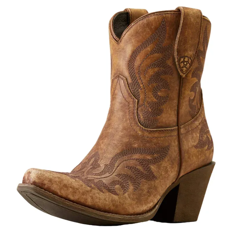 Ariat Chandler X Toe Western Boot Naturally Distressed Brown-1